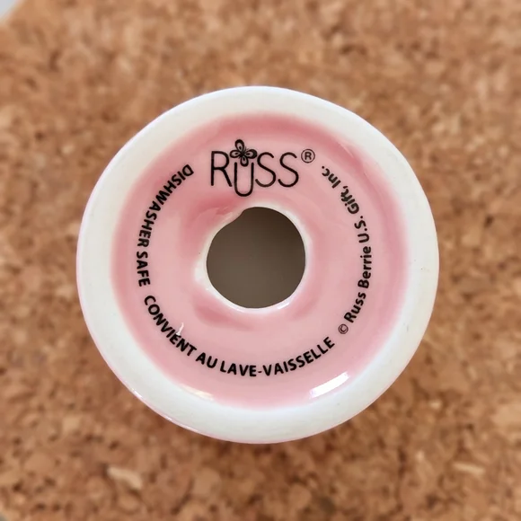 Monogram "M" Egg Cup Vintage Russ Berrie - Picture 4 of 4